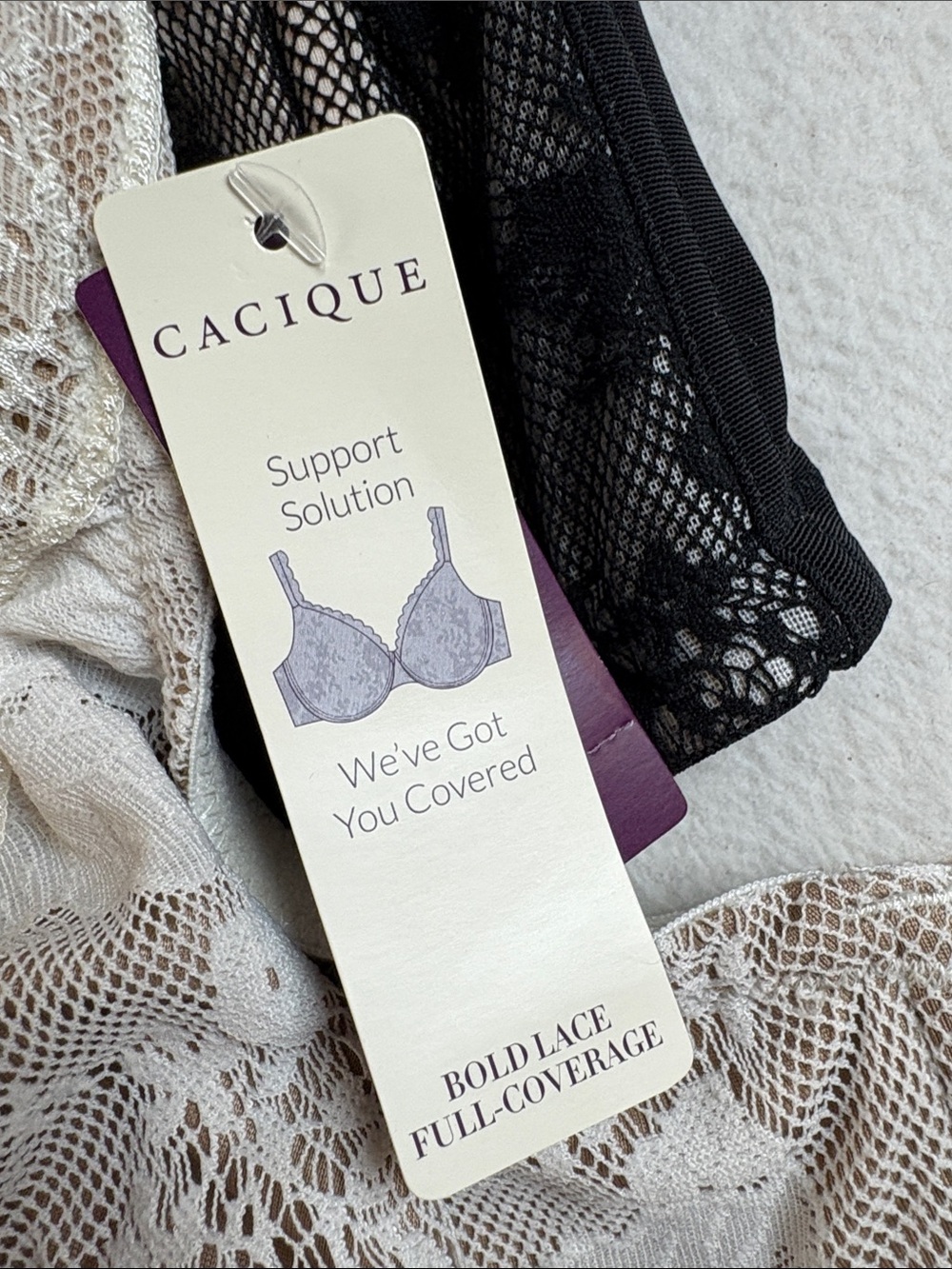 Cacique Lace Underwire Bra Set in Black & Cream. Two Bras for price of one! - Picture 2 of 7